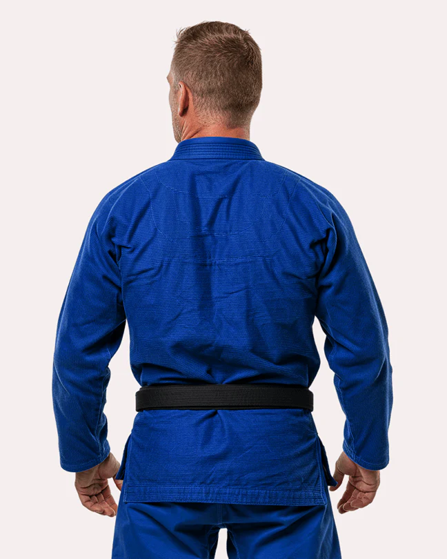 BJJ Fanatics Blue Plain Gi 380 gsm - Image 4
