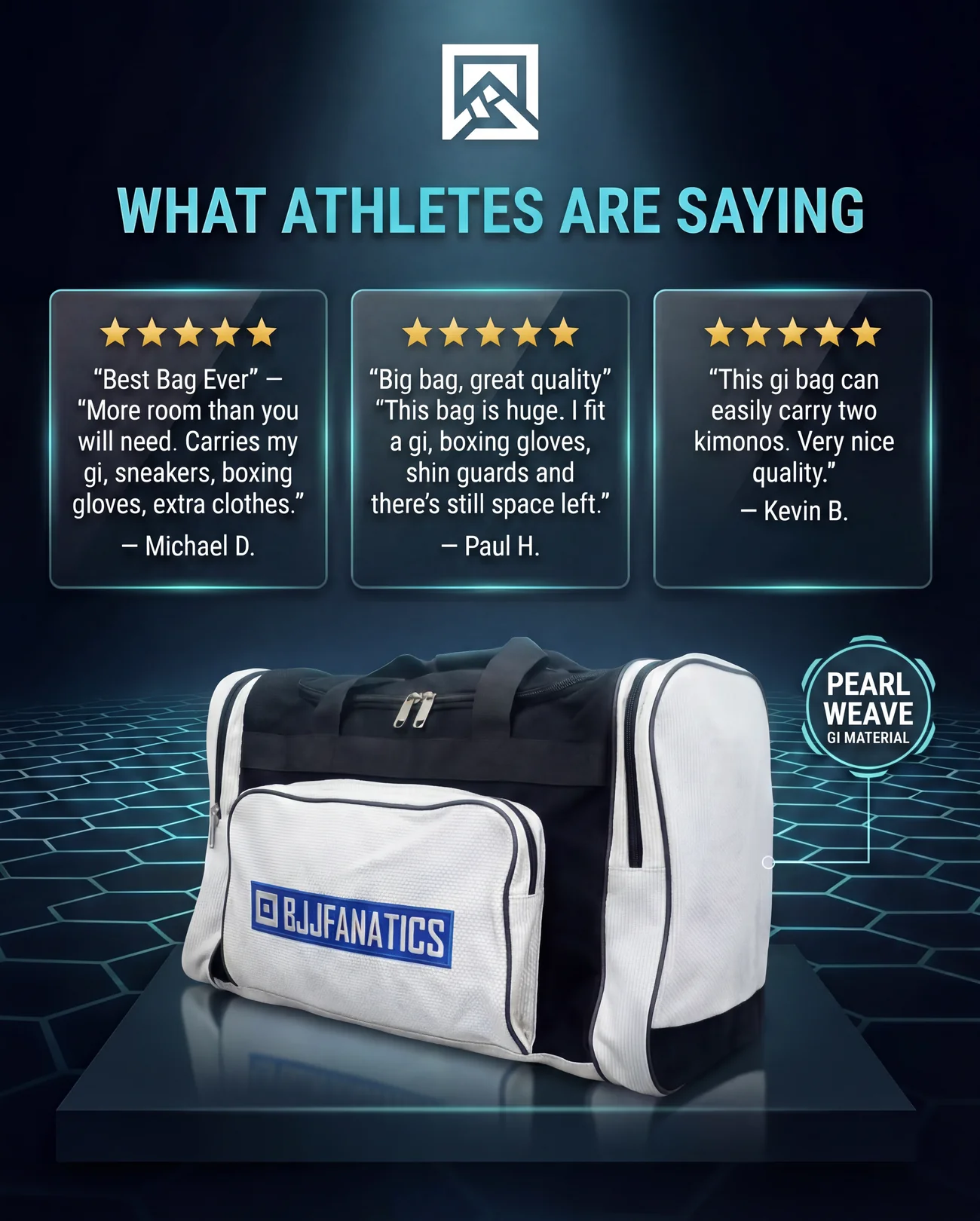 BJJ Fanatics Gi Bag (Gi Material) - Image 5