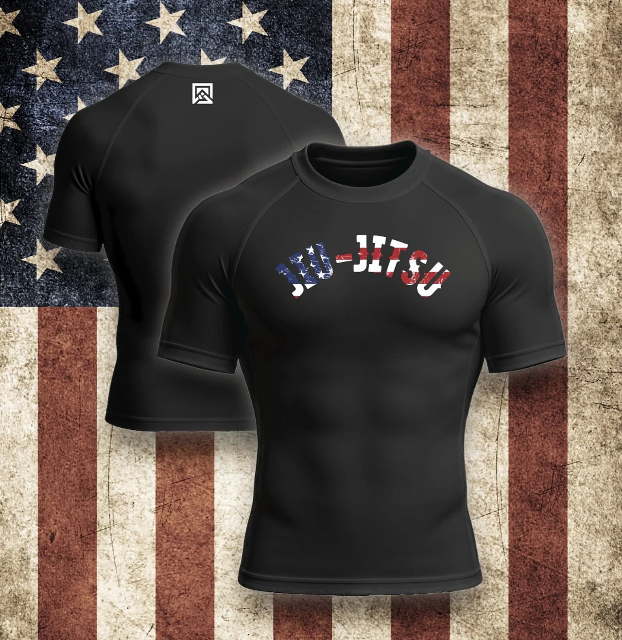 USA Flag Jiu-Jitsu Rashguard - Image 3