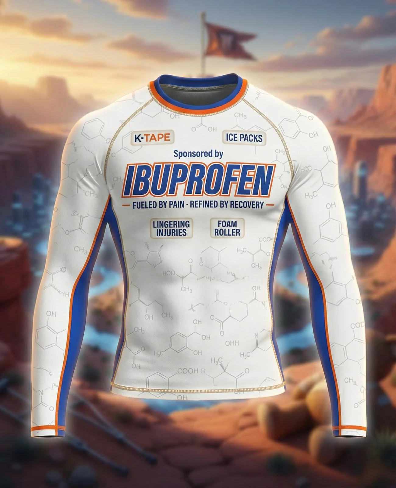 Ibuprofen Jiu-Jitsu Rashguard - Image 3